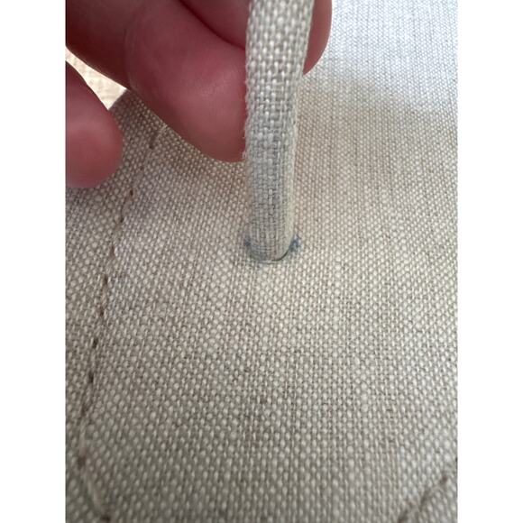 Women's Reformation Thea T-Strap Linen Sandals in Cream size 8 Quiet Luxury - Picture 4 of 6